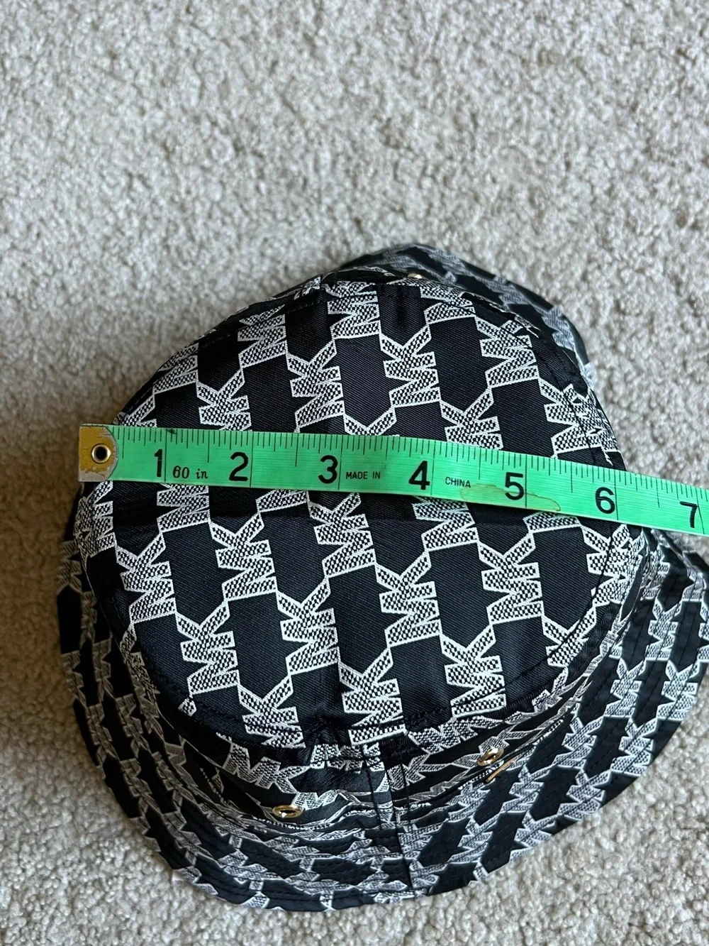 Michael Kors Black and White Logo Bucket Hat